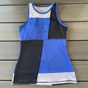 Kyodan Women’s Activewear Tank Size Small‎ Blue/Black/White